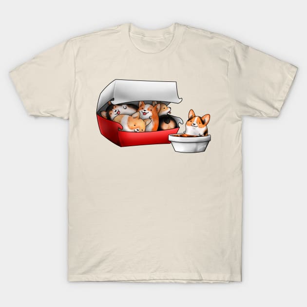 Corgi Nuggets T-Shirt by Akiraj